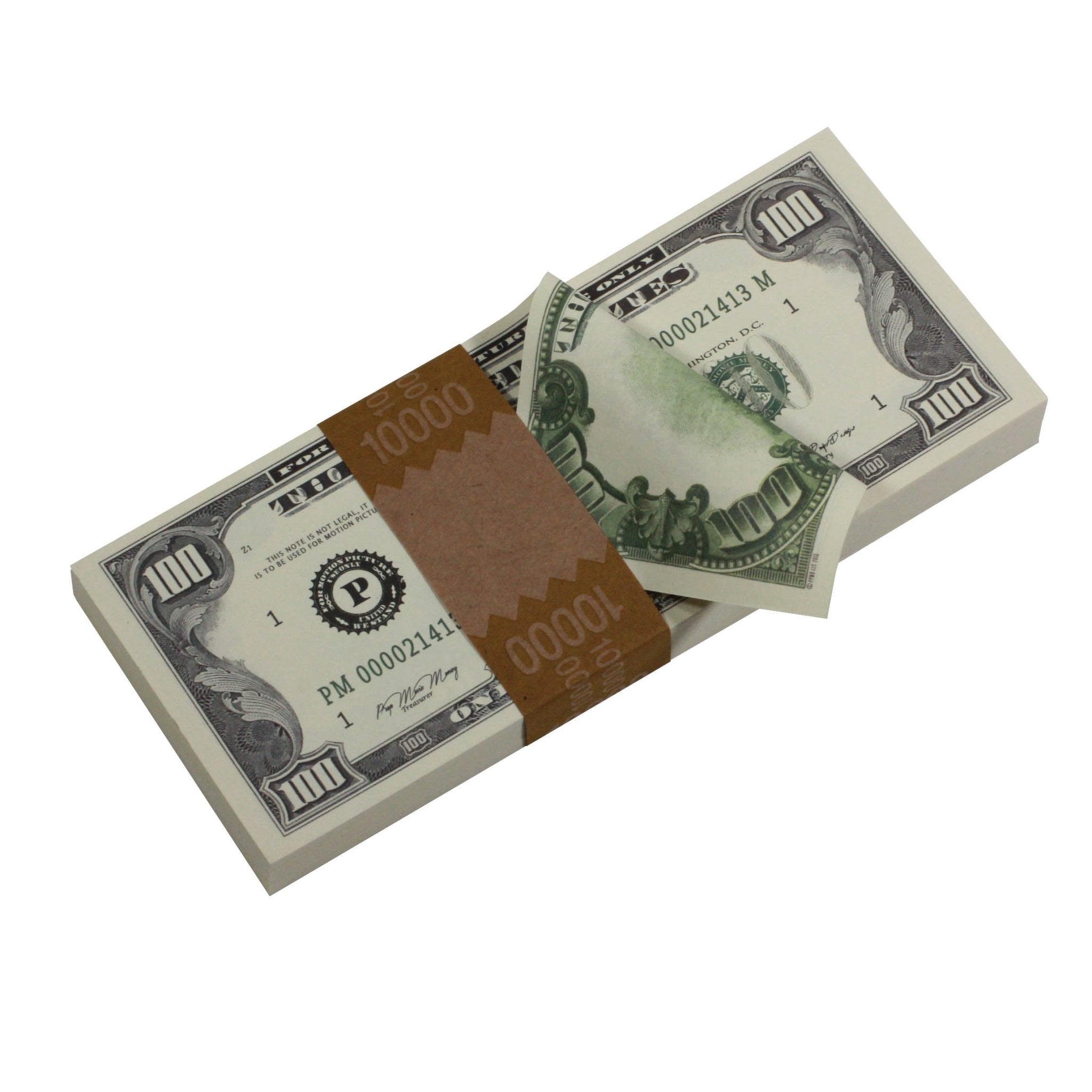 series-1980s-100-full-print-prop-money-stack-1491174-2 Series 1980s $100 Full Print Prop Money Stack - Prop Movie Money