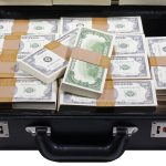 Series 1980s $500,000 Full Print Briefcase - Prop Movie Money