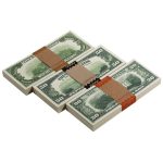 Series 1980s Mix $17,000 Blank Filler Prop Money Package - Prop Movie Money