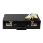 Series 2000s $500,000 Aged Blank Filler Briefcase - Prop Movie Money