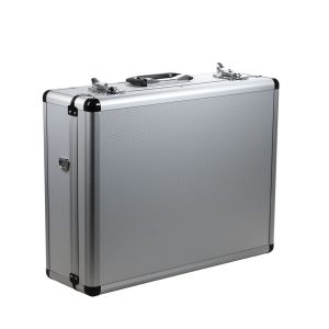 Silver Aluminum Briefcase - Prop Movie Money
