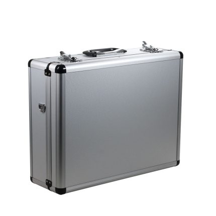 Silver Aluminum Briefcase - Prop Movie Money
