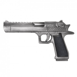 Silver Desert Eagle Foam Replica – Cinematic Prop Gun for Film, Cosplay & Display - Prop Movie Money