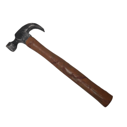 Small Foam Hammer – Faux Wood Prop for Film & Cosplay - Prop Movie Money