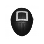 Worker Square Mask – Squid Game-Inspired Metal Mesh Cosplay Prop - Prop Movie Money